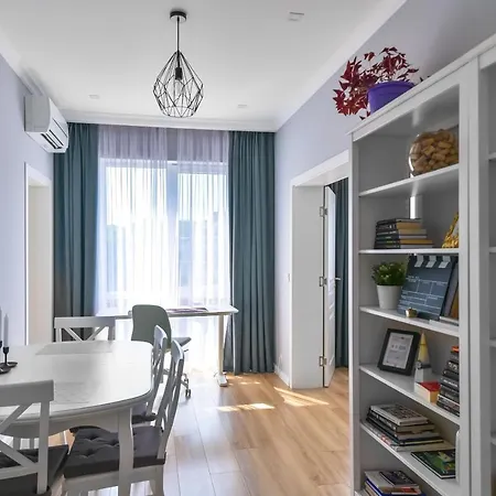 - The Blue - 1bd With Artistic Interior Design By Flat Mаnager Apartamento *